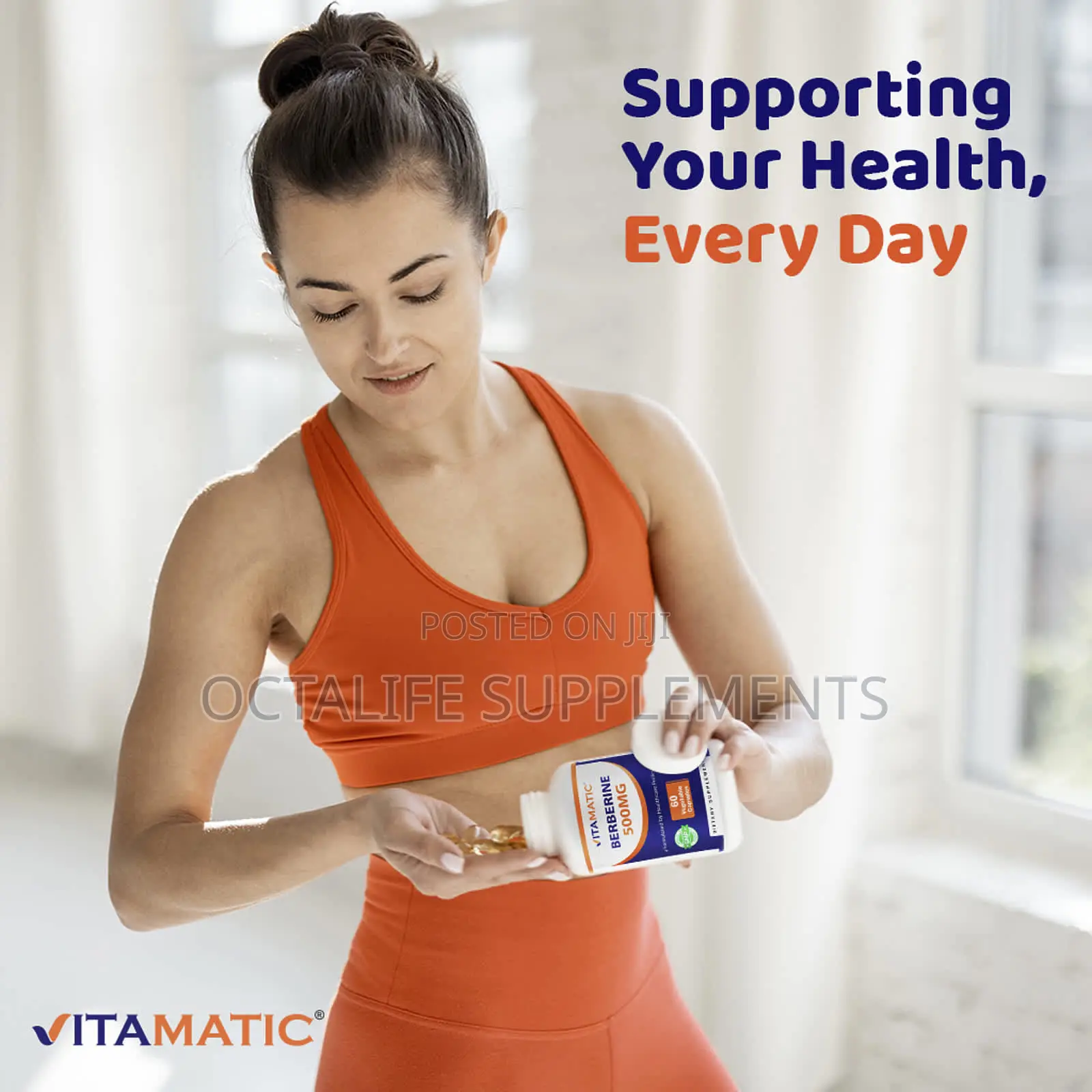 Vitamatic, Berberine, 500 Mg, 60 Vegetable Capsules