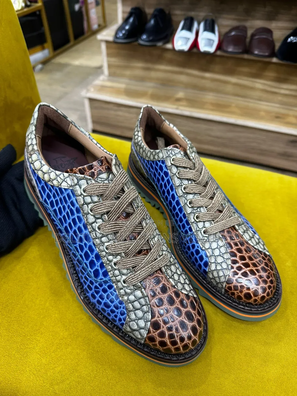 Original Animal Skin Italian Leather Sneakers