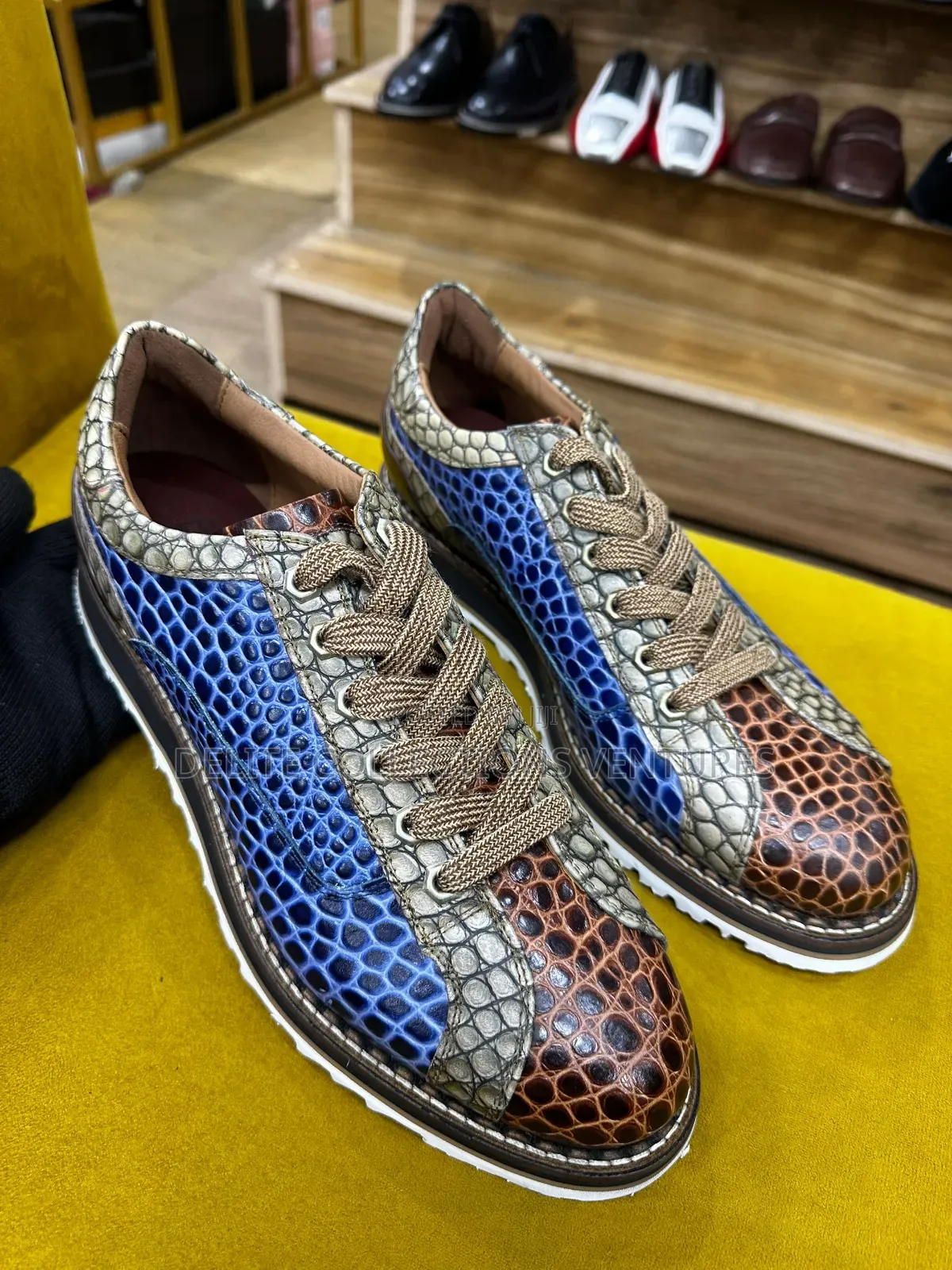 Original Animal Skin Italian Leather Sneakers