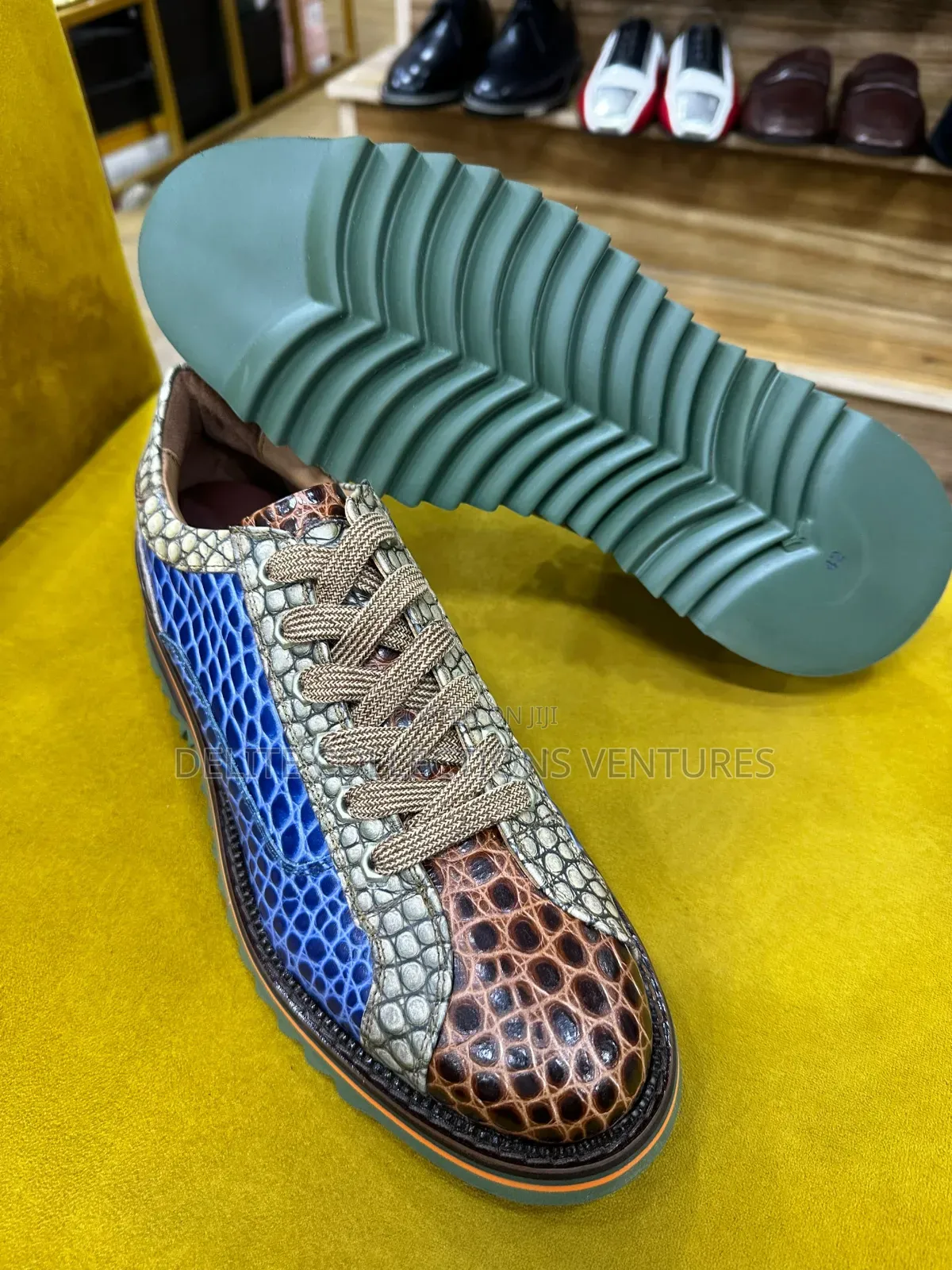 Original Animal Skin Italian Leather Sneakers
