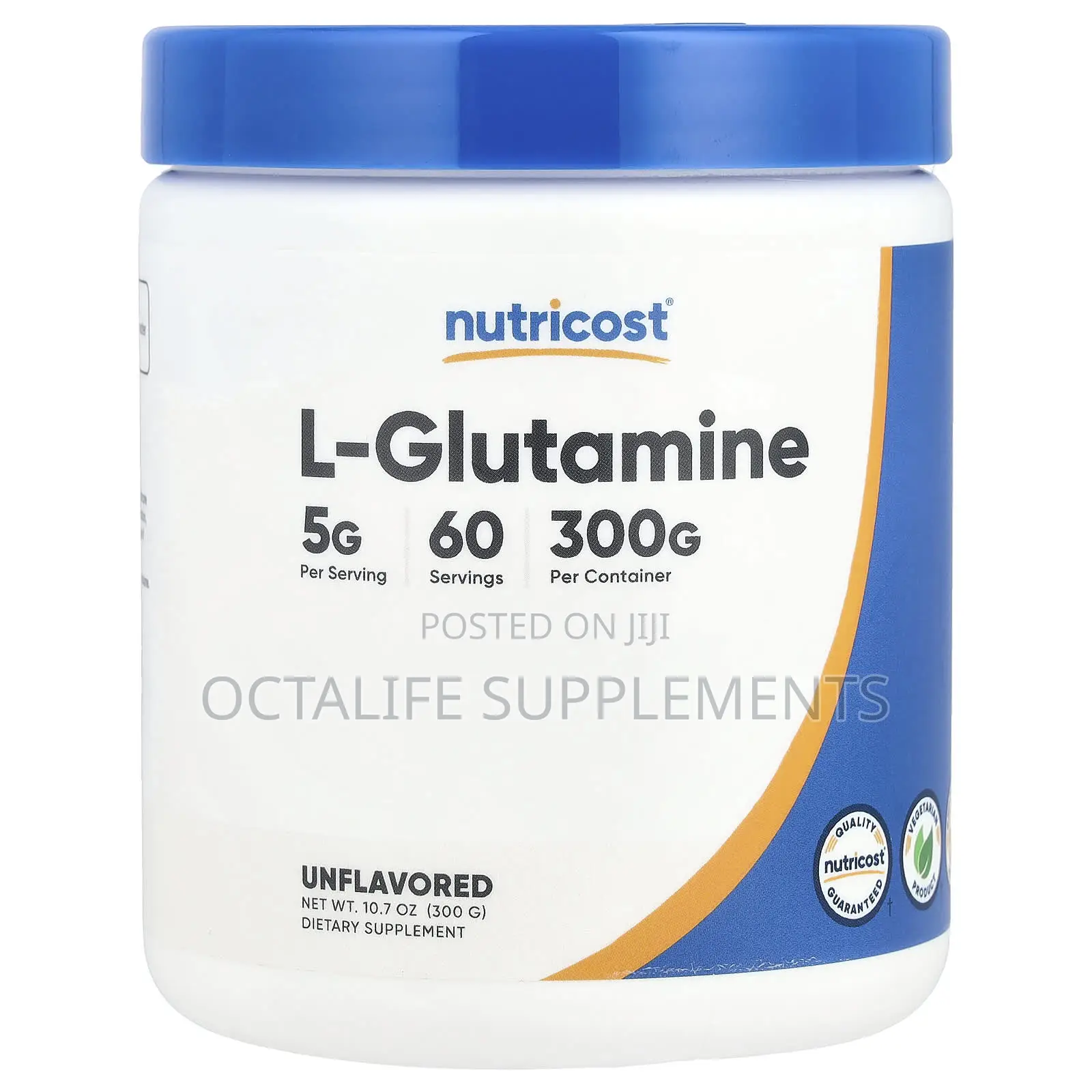 Nutricost, L-Glutamine, Unflavored, 10.7 Oz (300 G)