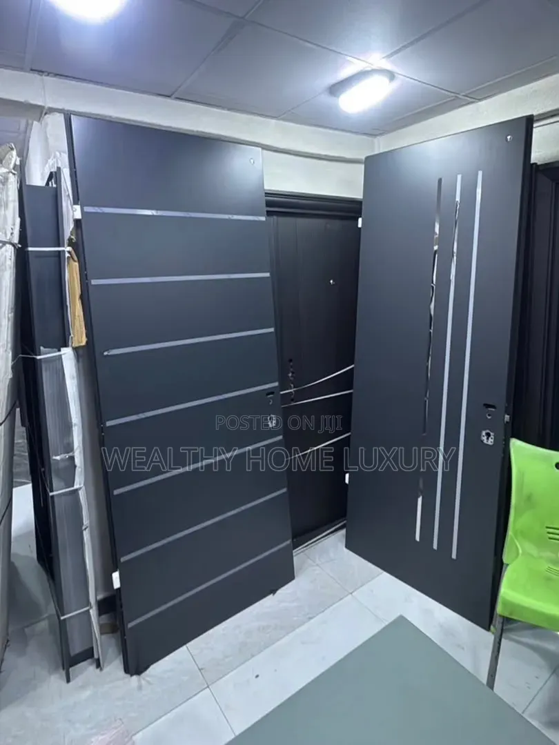 Luxury Israeli-Style Steel Entrance Door - Extra Height
