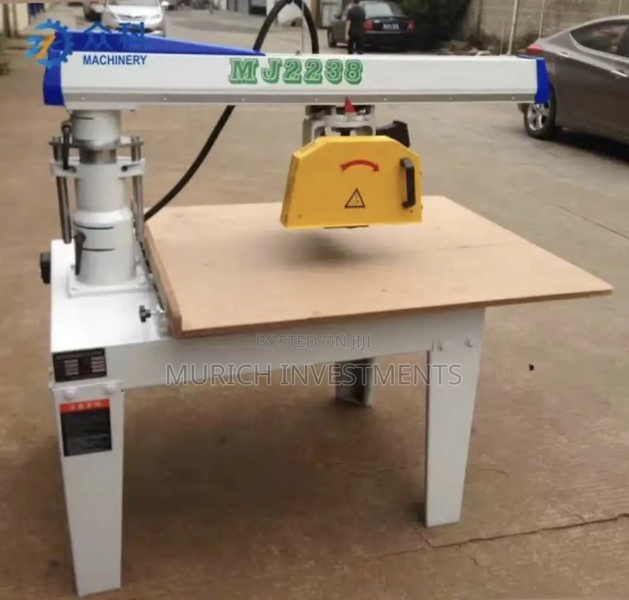 MJ2238 3KW Industrial Radial Arm Saw | 350mm Blade