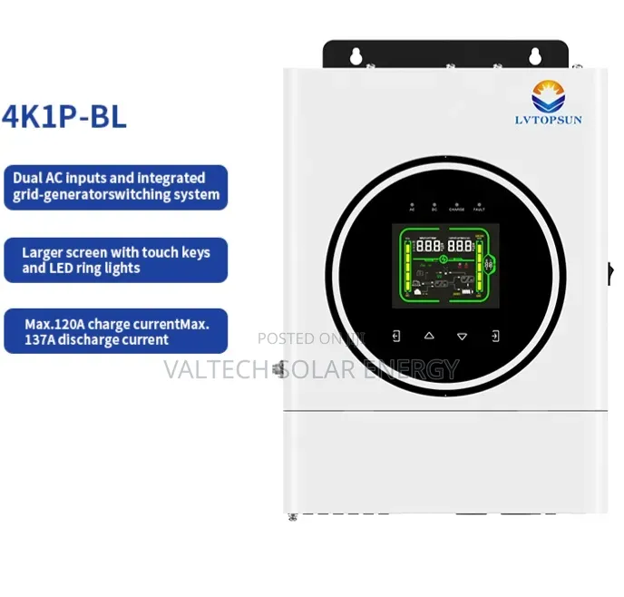 Brand New Lvtopsun 24v 4kw Hybrid Solar Inverter With Inbuilt Wifi