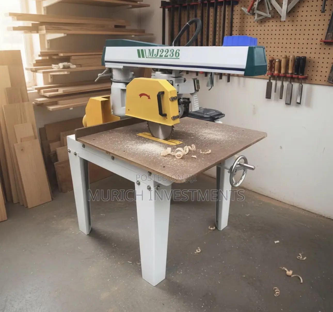 Heavy Duty 3KW Radial Arm Saw 350mm | MJ2238
