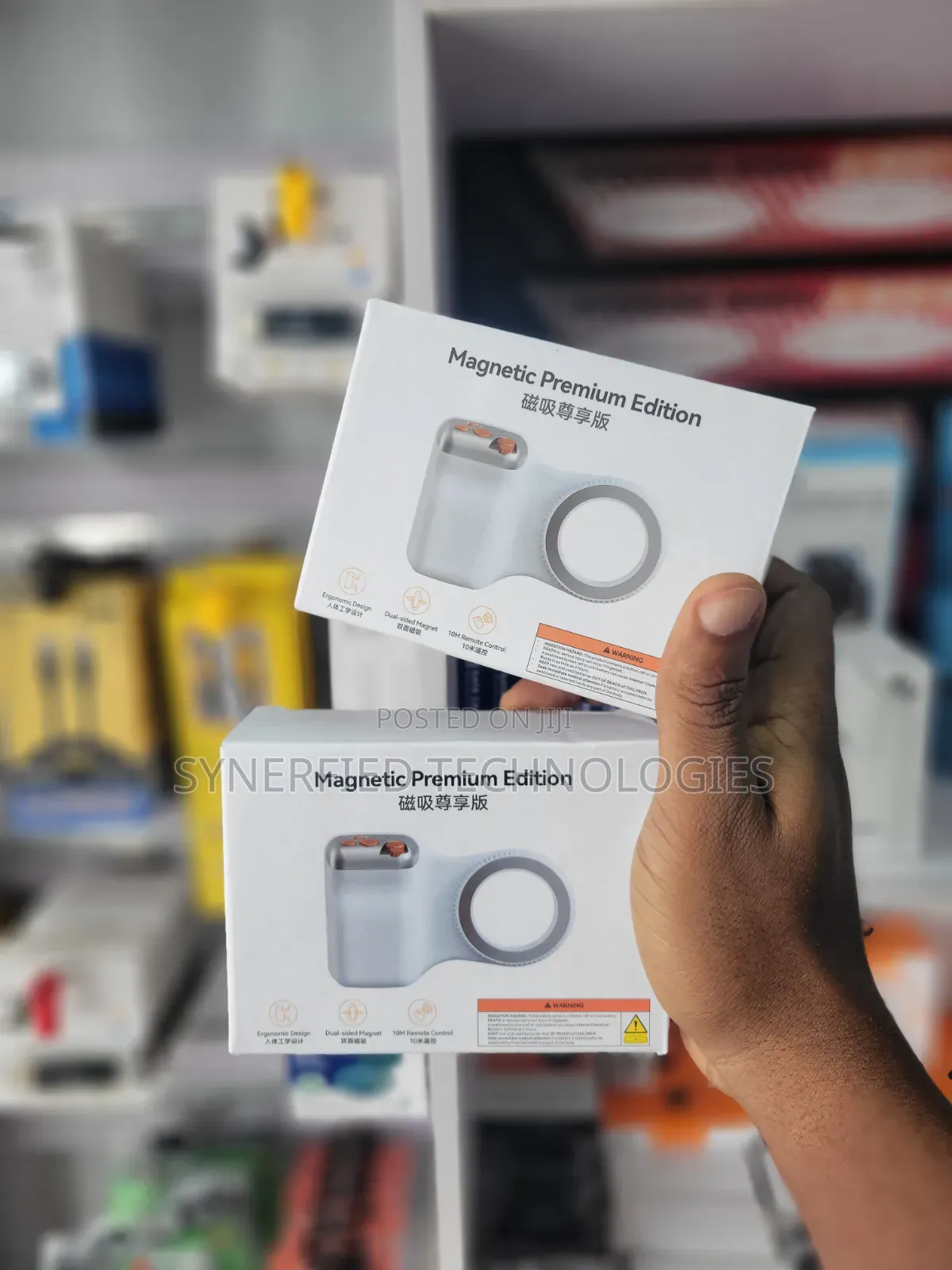 Magnetic Phone Camera Grip With Selfie Light