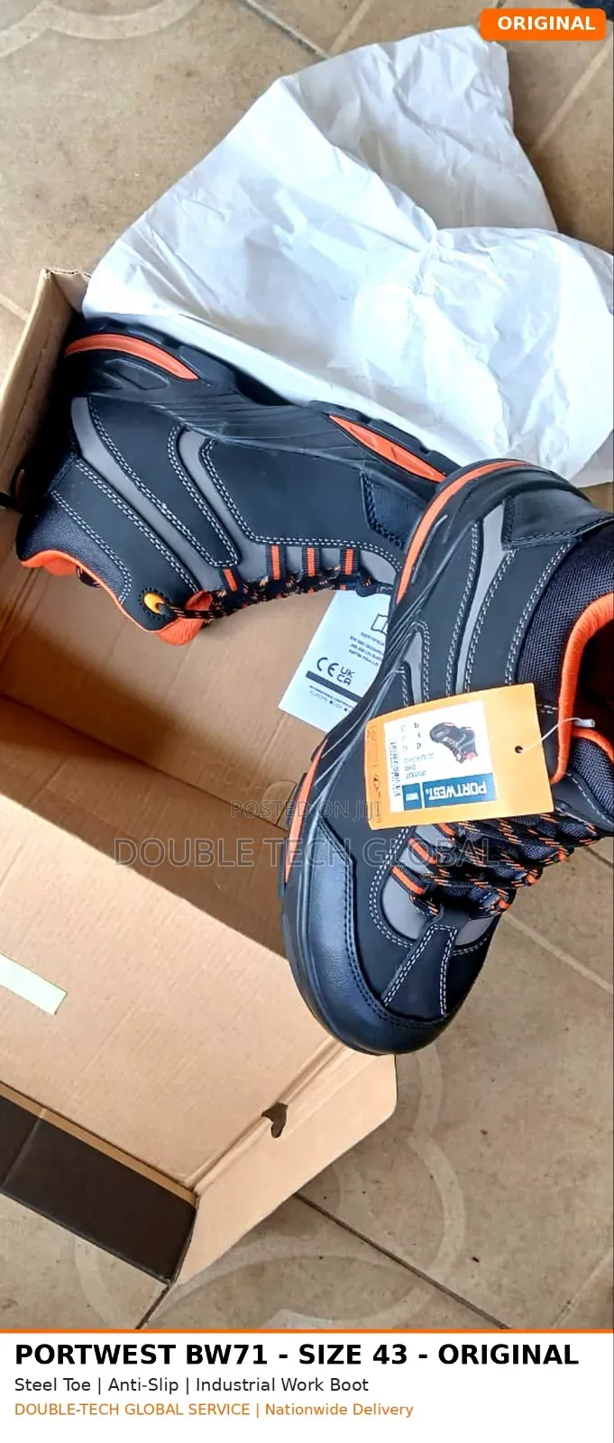 Portwest BW71 Safety Boot - Original Steel Toe Industrial Boot