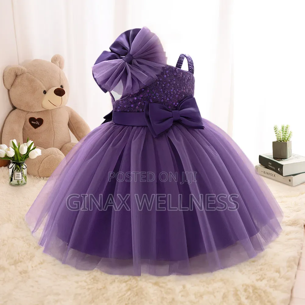 Baby Girls Party Dress With Sparkling Sequin Designs (6-12 Months)
