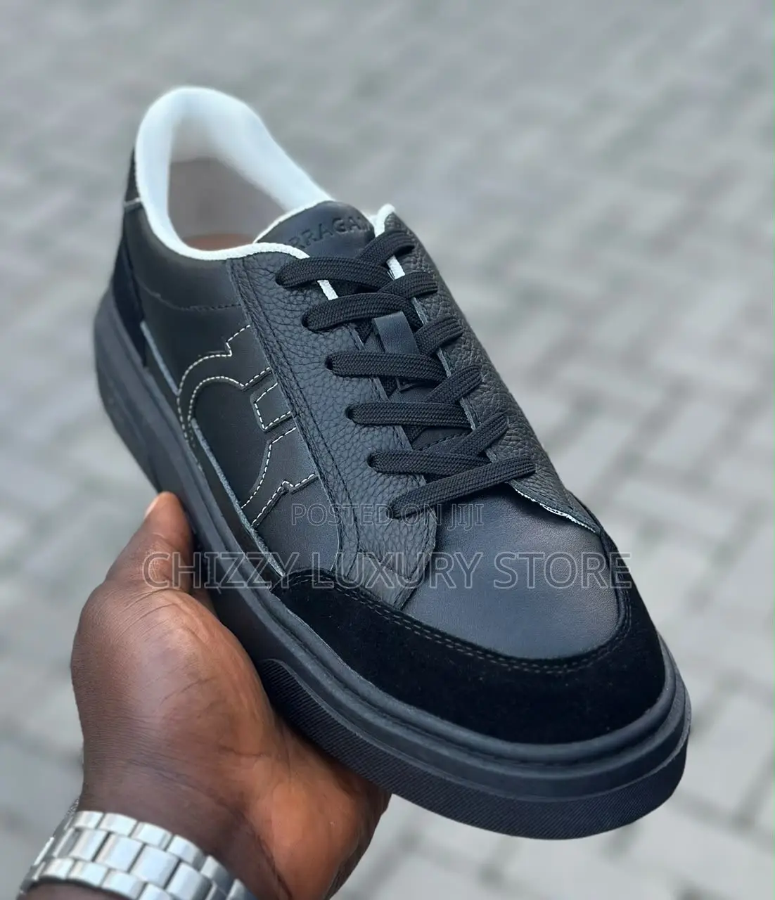 Salvatore Ferragamo Quality Luxury Men Sneakers