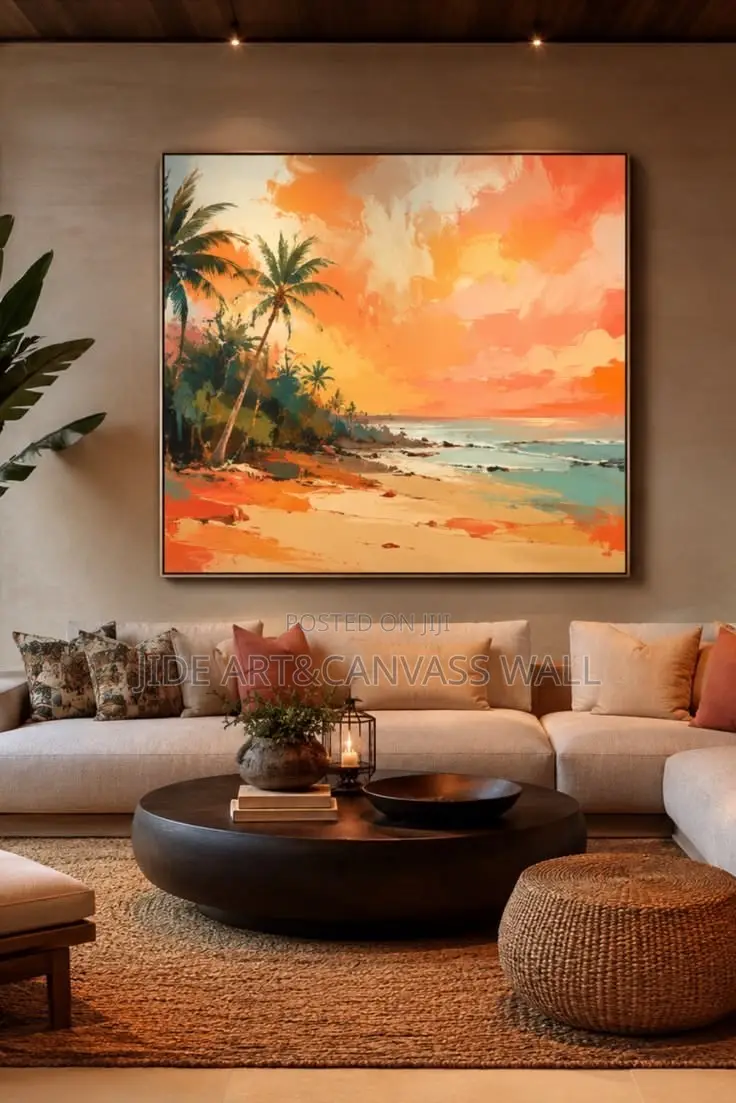 A Rising Sun Modern Canvas Wall Decor