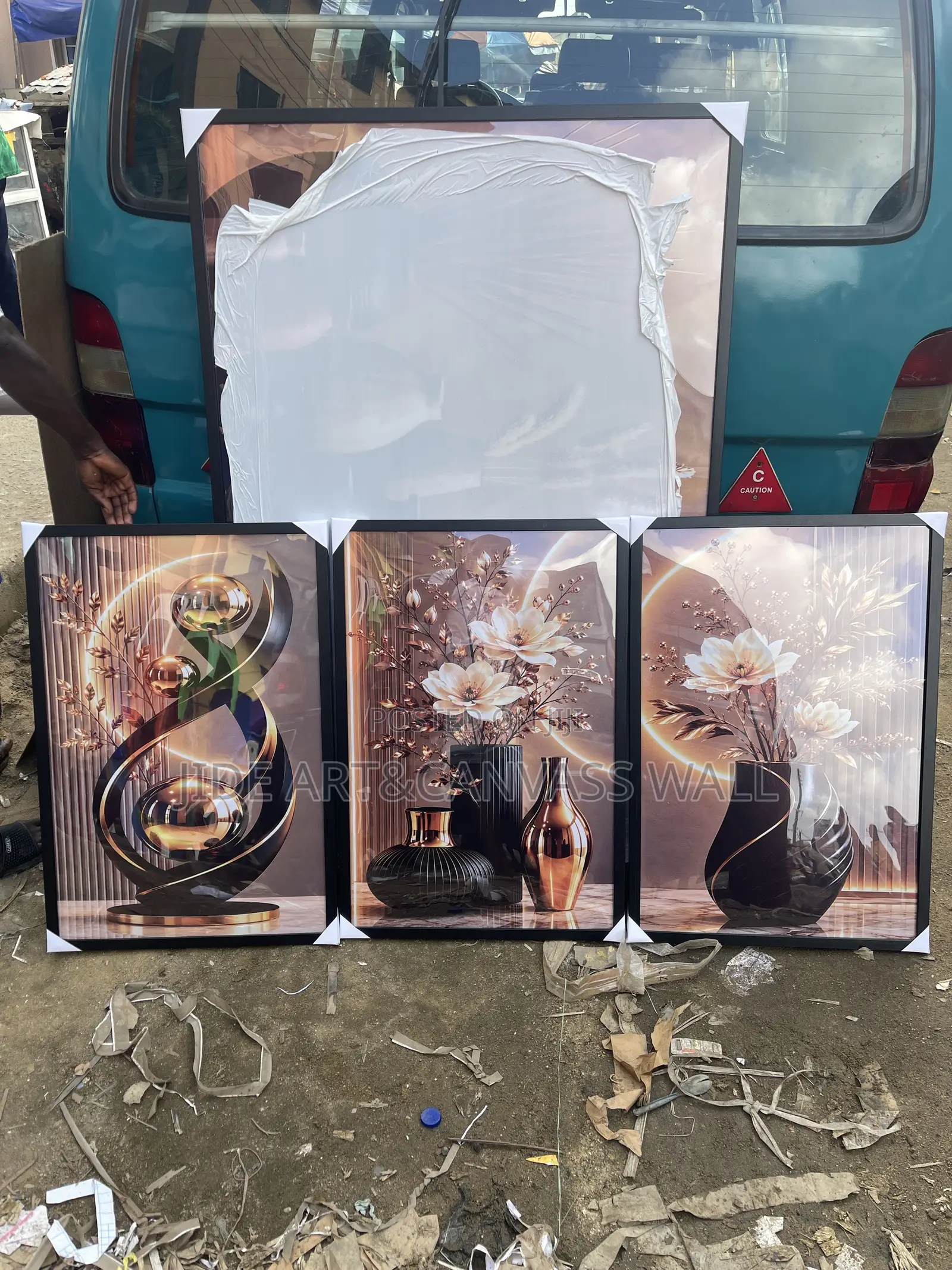 Split 4 Panels Acrylic Modern Wall Artwork Print