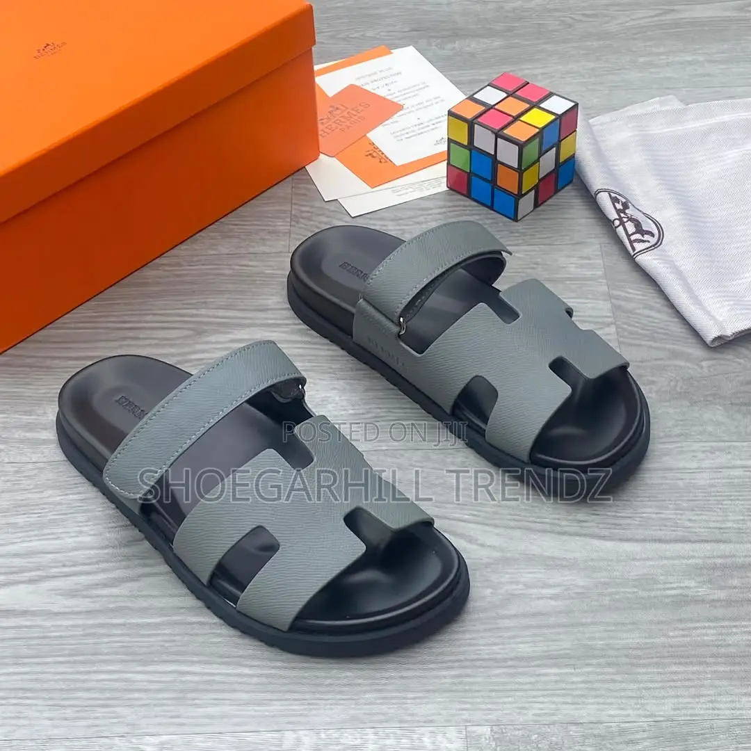 Quality Hermes Palm Slippers for Men