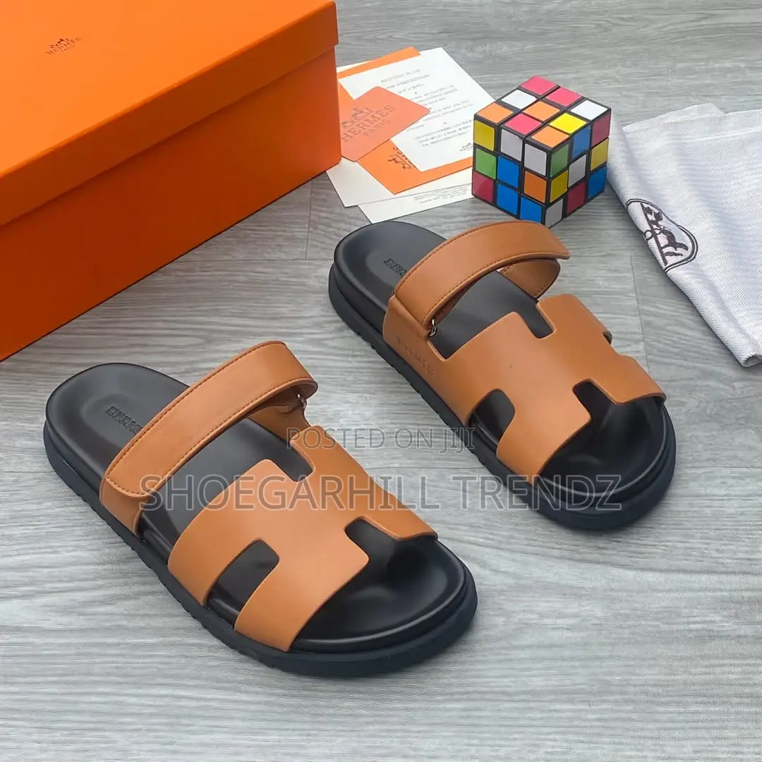 Quality Hermes Palm Slippers for Men