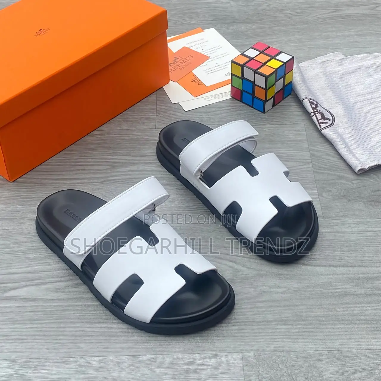 Quality Hermes Palm Slippers for Men