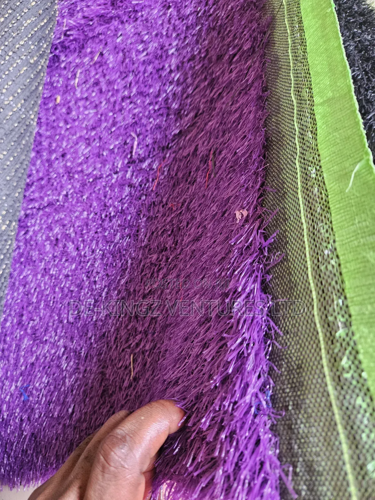 30mm Purple Artificial Grass Carpet Rug