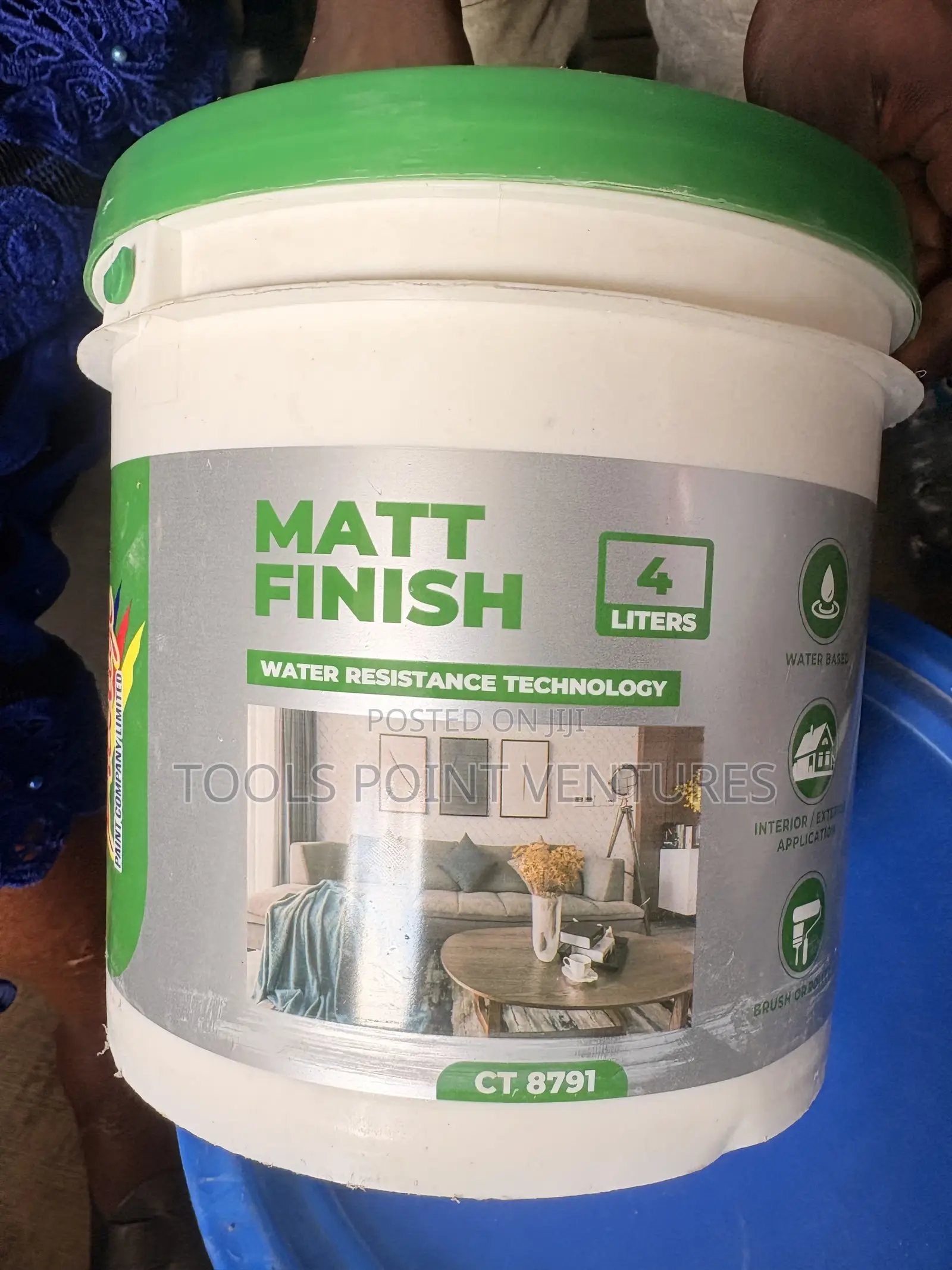 4Ltr Matt Finish Water-Resistant Interior & Exterior Paint
