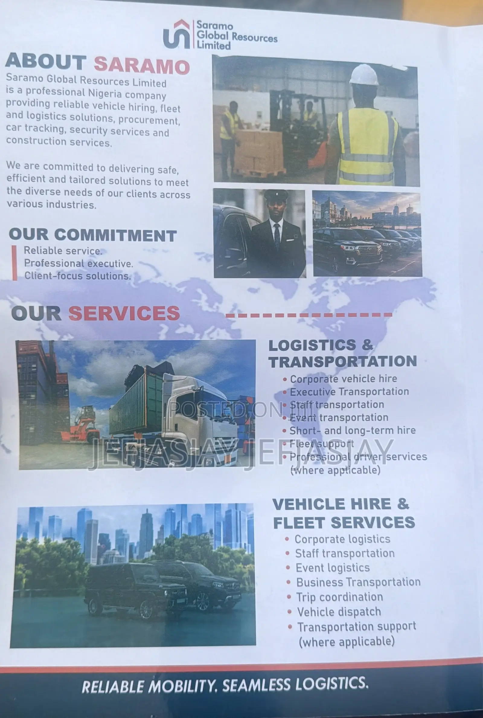 We Have Cars, Buses, and Trucks for Hiring, Security Logistics,