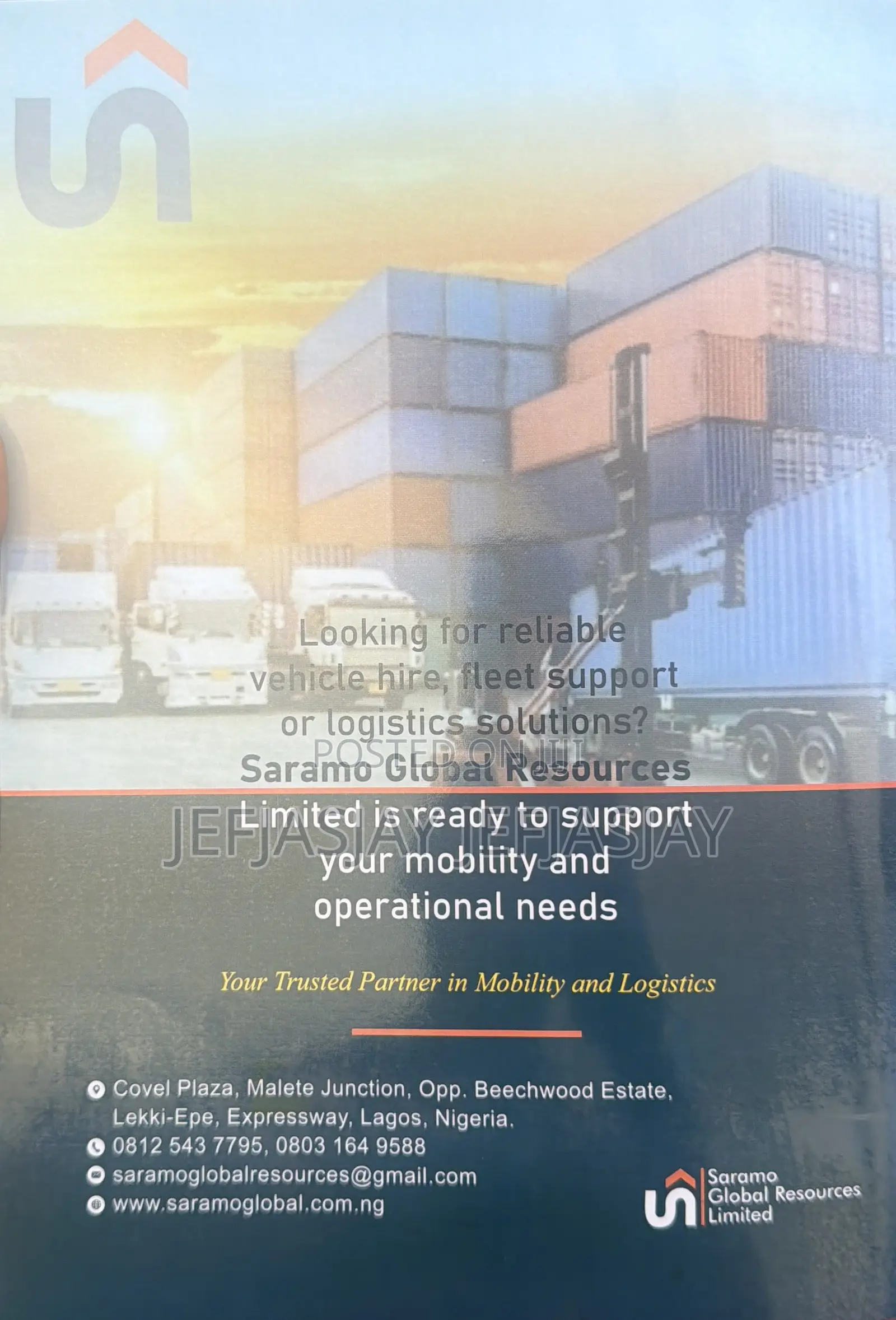 We Have Cars, Buses, and Trucks for Hiring, Security Logistics,