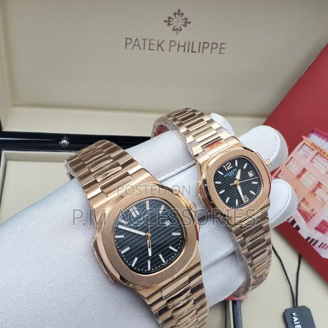 Luxury Couples Patek Phillipe Geneve Chain Watch
