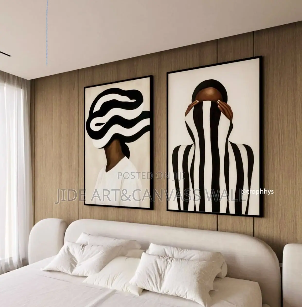 Split Modern Wall Canvass Art Decor