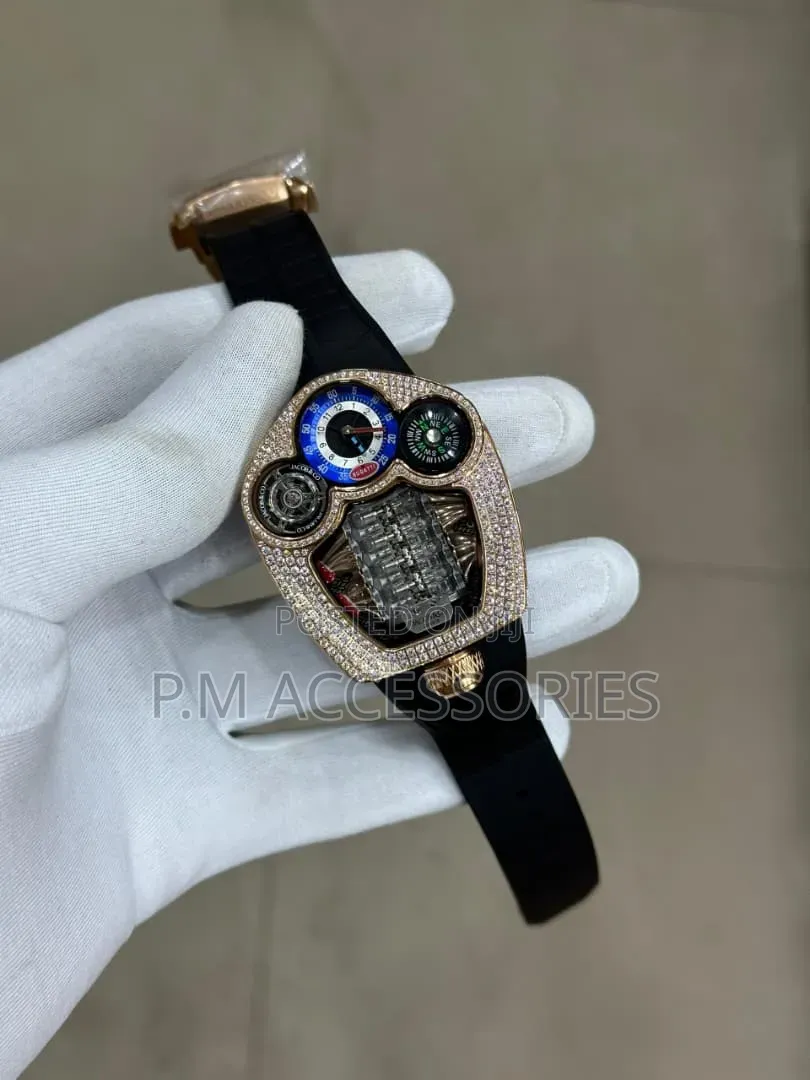 Luxury Bugatti X Jacob&co Astronomia Dail Axis Rubber Watch