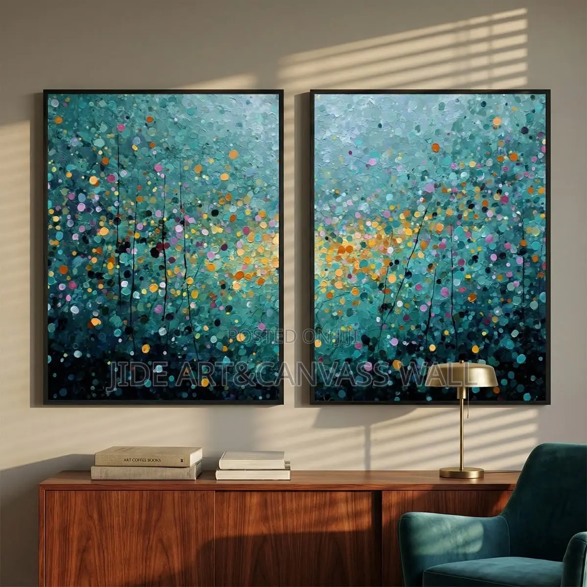 Split Modern Wall Canvass Art Decor