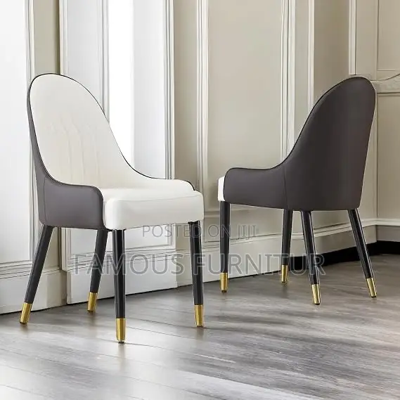 Rectangular Dining Table Set With a White Marble-Pattern
