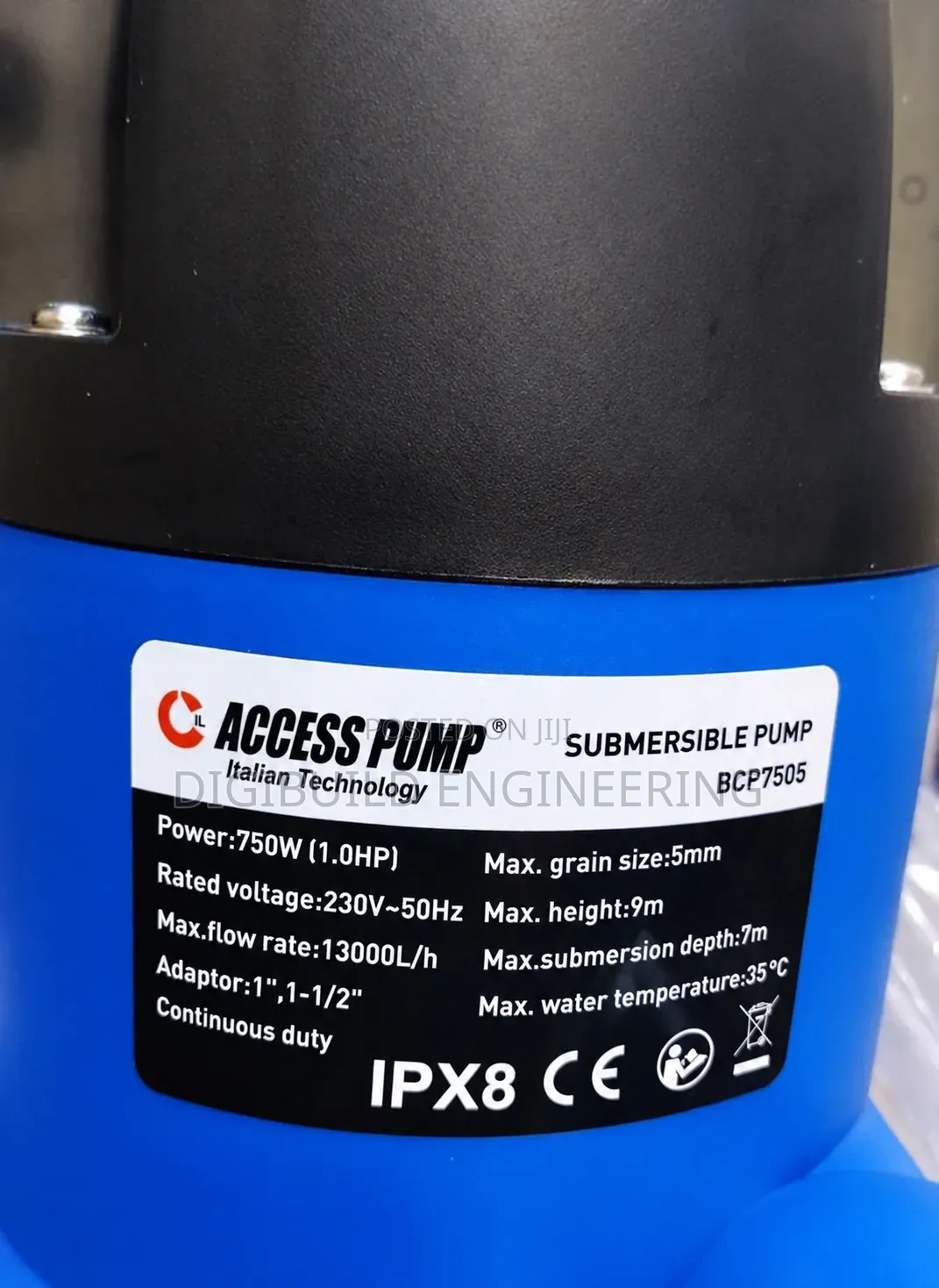 1hp Access Submersible Sewage Pump