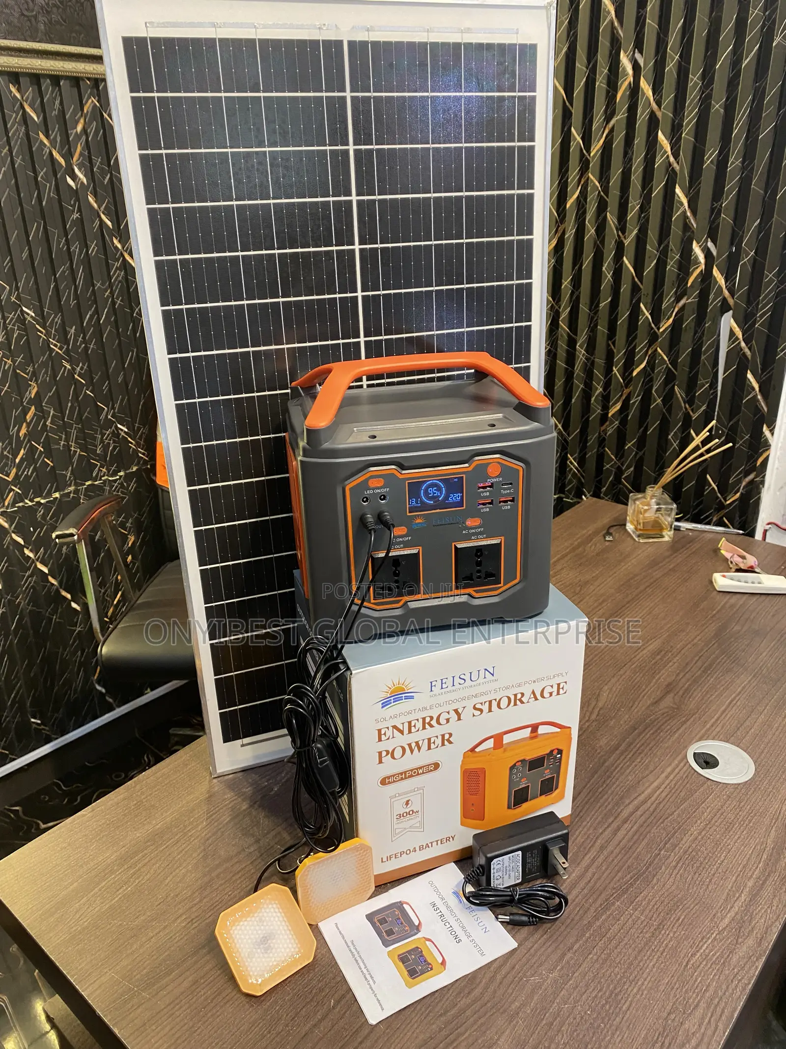 Solar Generator With LED Light