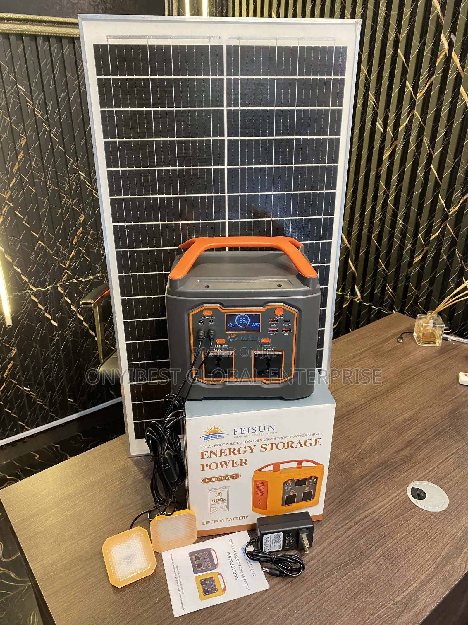 Solar Generator With LED Light