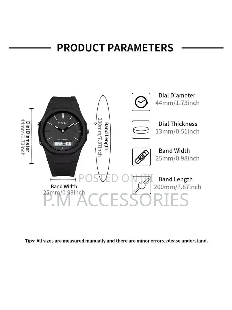 Leight Weight Digital and Analogue Watch
