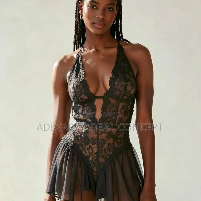 Sexy Nightwear for Women Lace Lingerie Bodysuit Backless Open Crotch