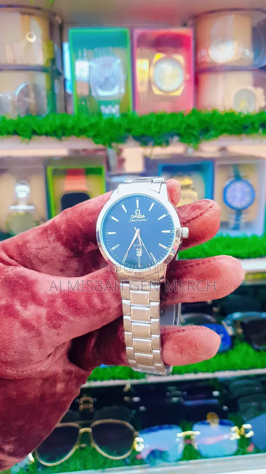 (Omega) Stainless Steel Chain Watch