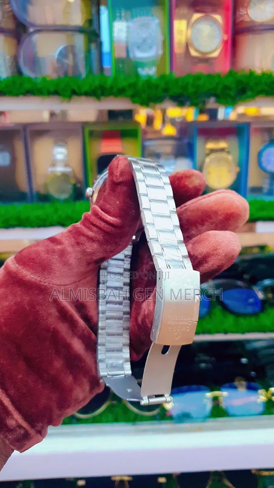 (Omega) Stainless Steel Chain Watch