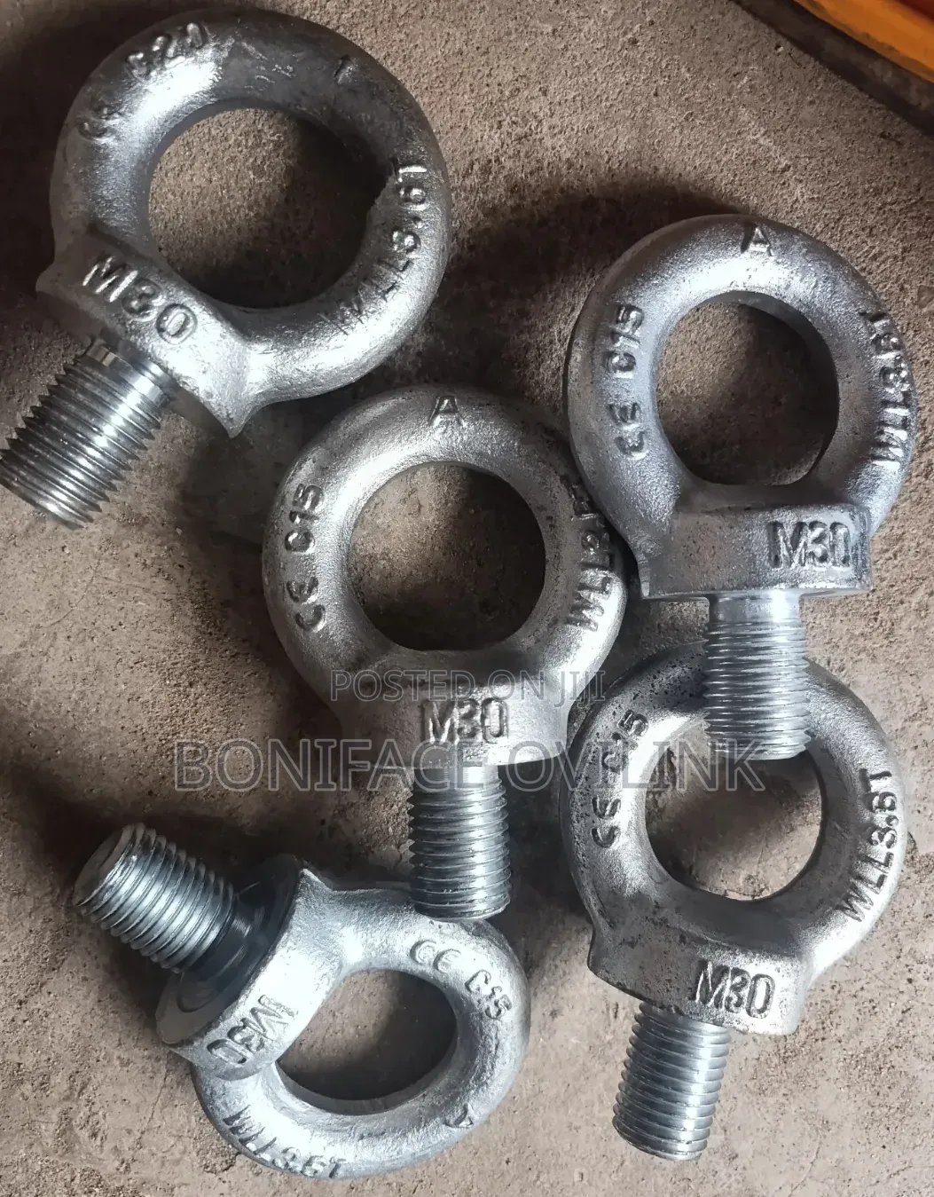 M30 Threaded Lifting Ring / Eye Bolt ( 3.6-Ton Working Load Limit