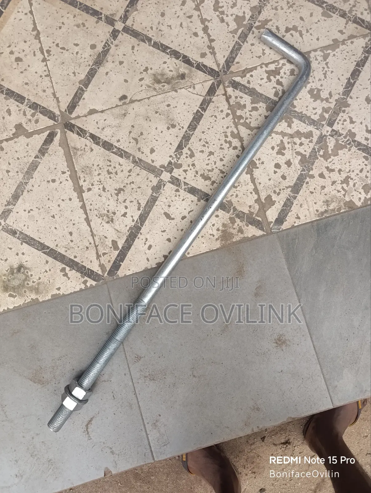 Sandbaggy M30 X 1-Meter Hot-Dipped Galvanized Threaded Concrete Anchor
