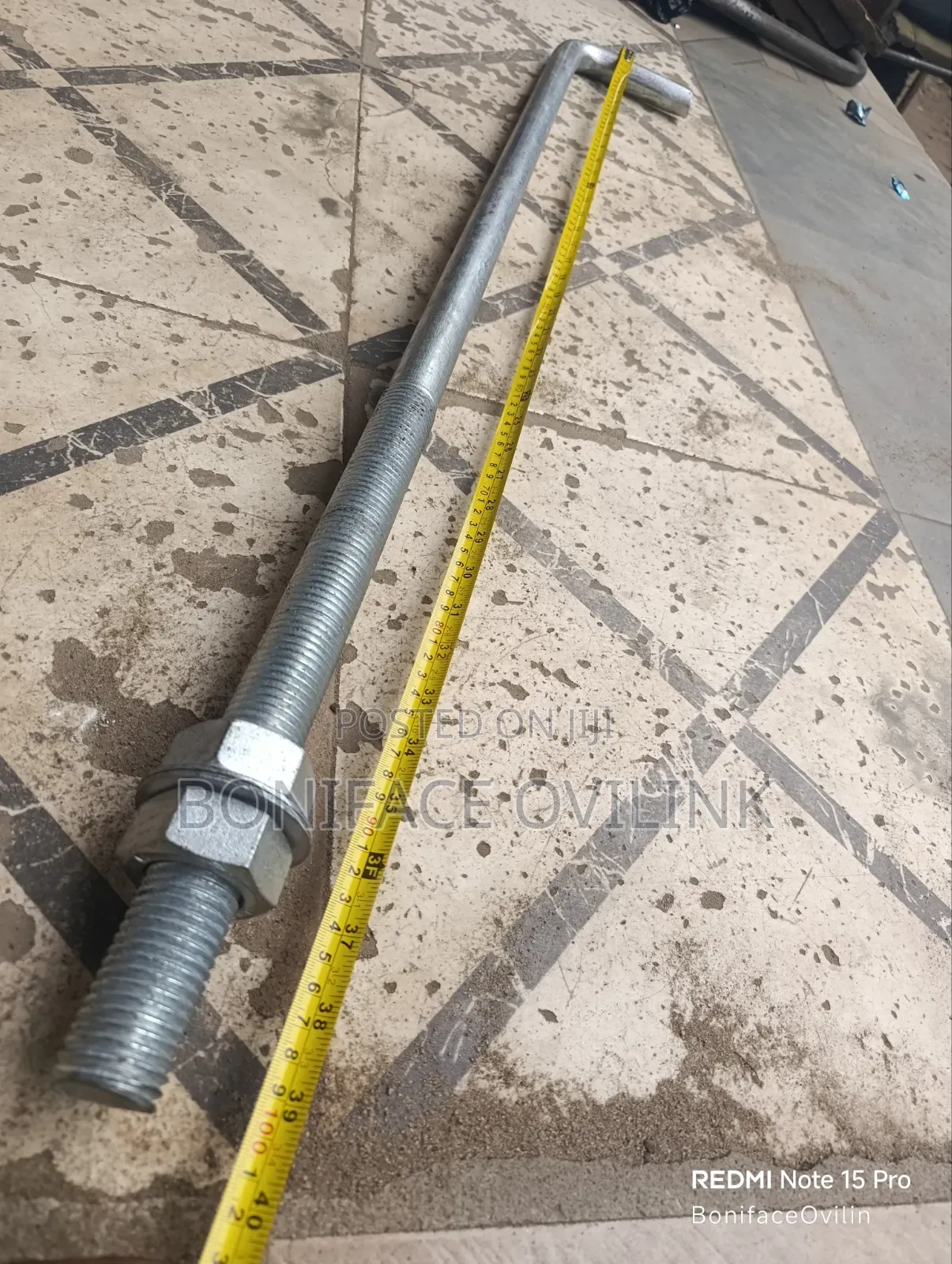 Sandbaggy M30 X 1-Meter Hot-Dipped Galvanized Threaded Concrete Anchor