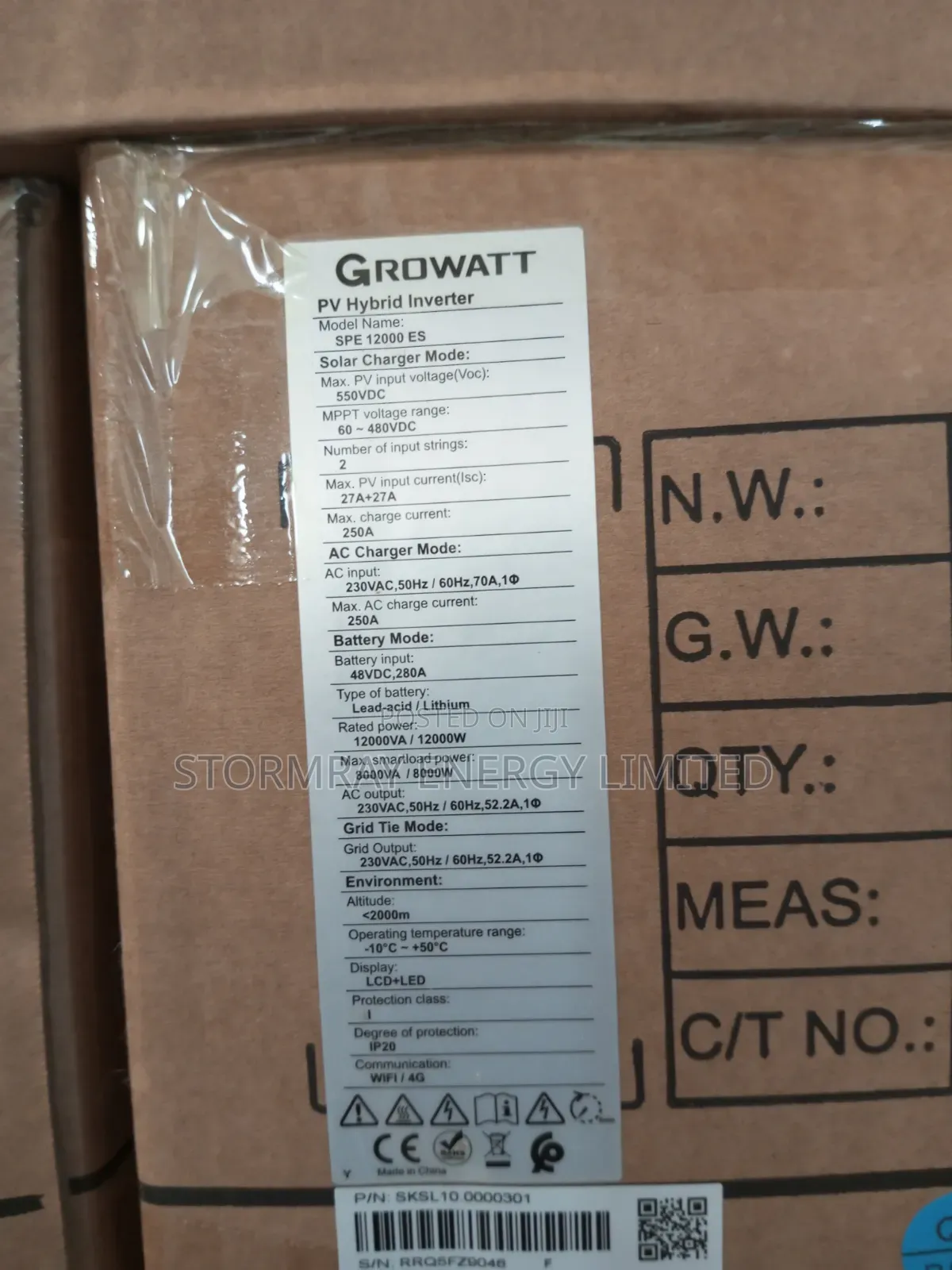 Growatt Hybrid 12kva Smart Inverter 48v