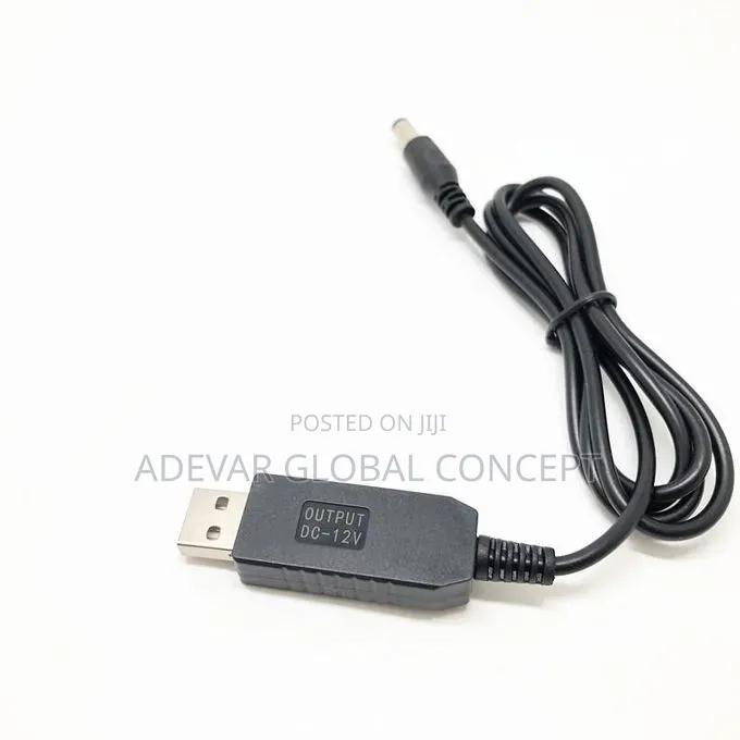 12V Multi-Voltage Adapter Boost Cable for Routers LED Lights, CCTV- V2