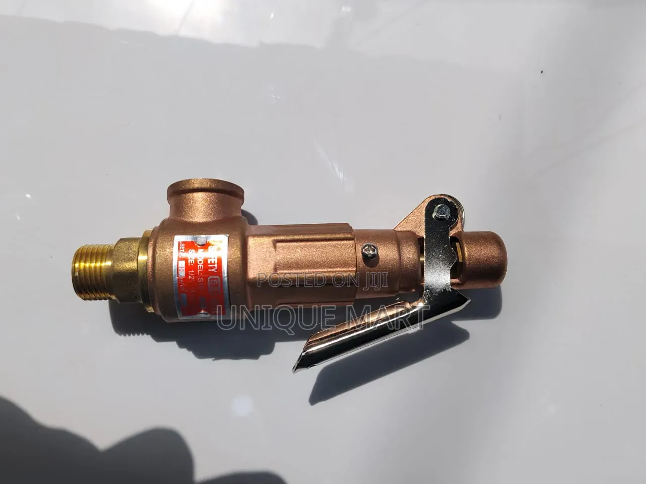 1/2" Brass Manual Safety Valve. 10Bar
