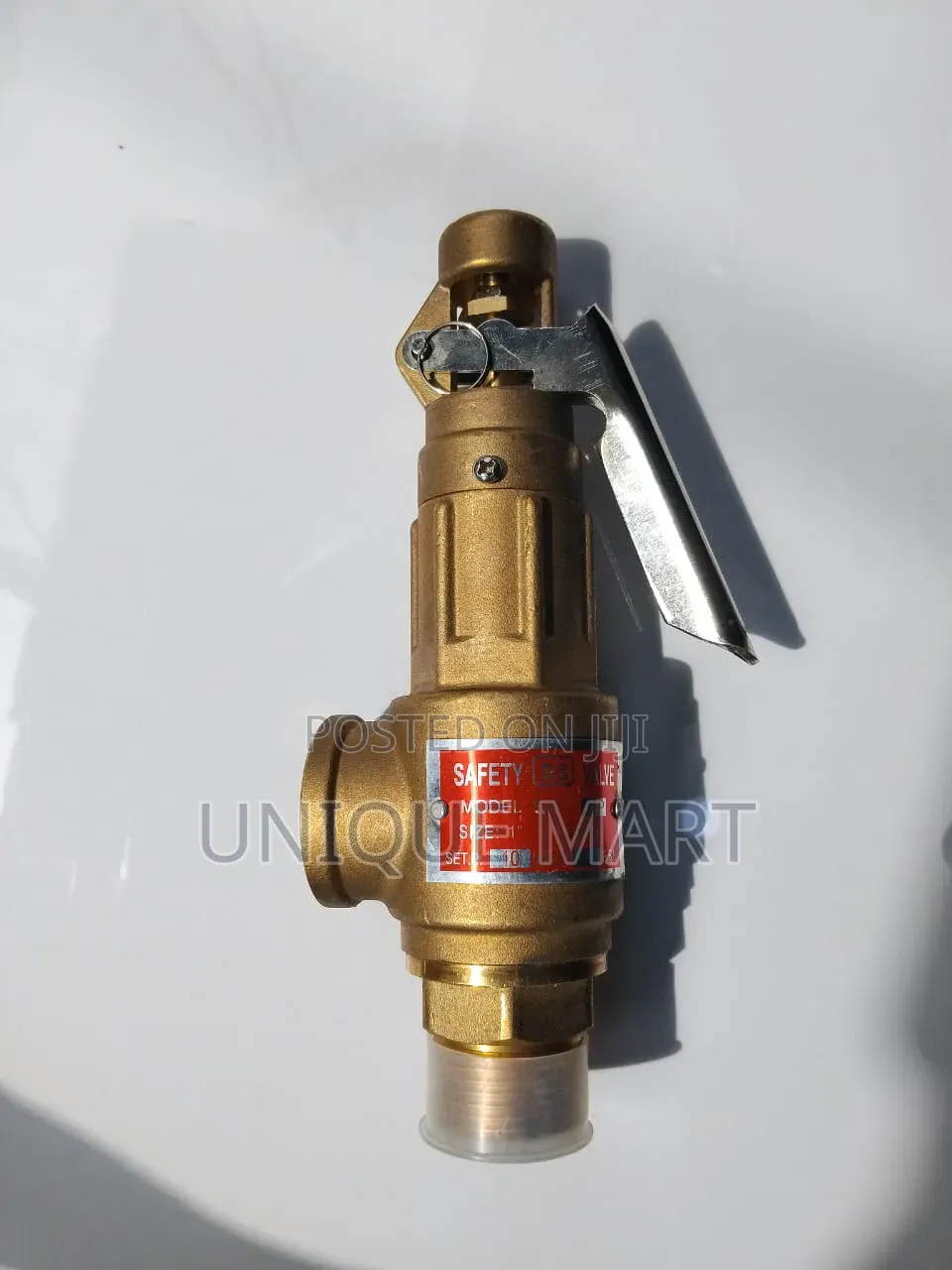 1" Brass Safety Valve, Manual. 10 Bar