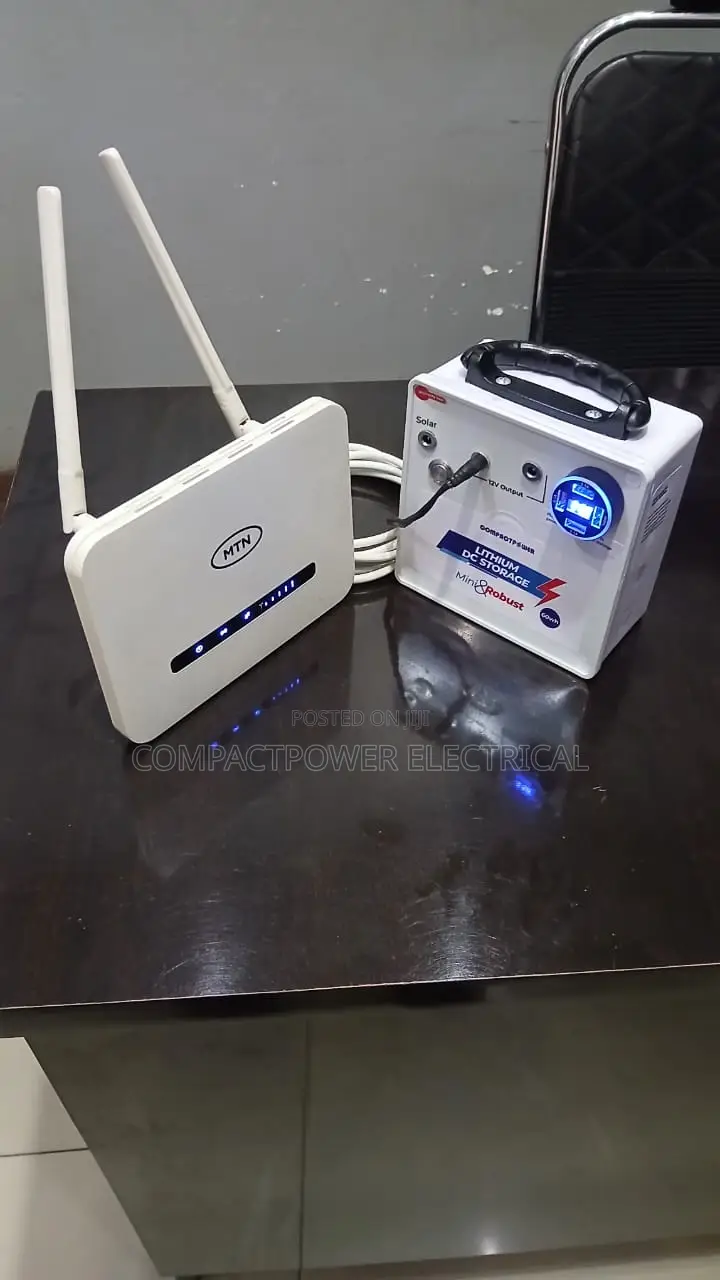 24/7 Backup Power WIFI Internet, Camera Etc.- Solar Enabled
