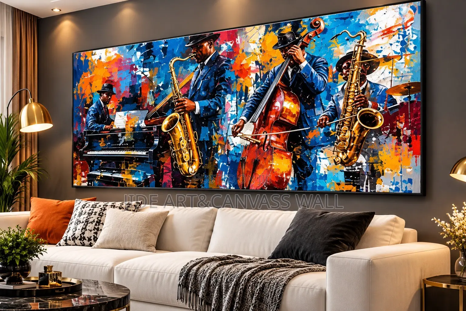 Modern Wall Canvass Music Player Art Designs Decor