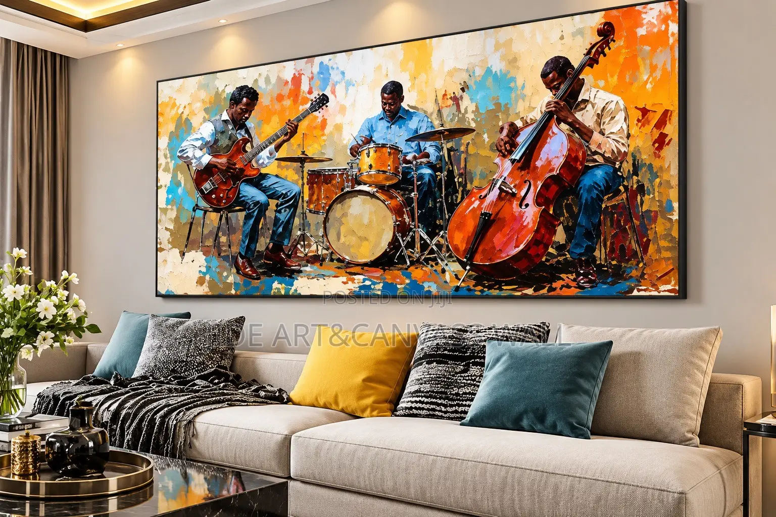 Modern Wall Canvass Music Player Art Designs Decor