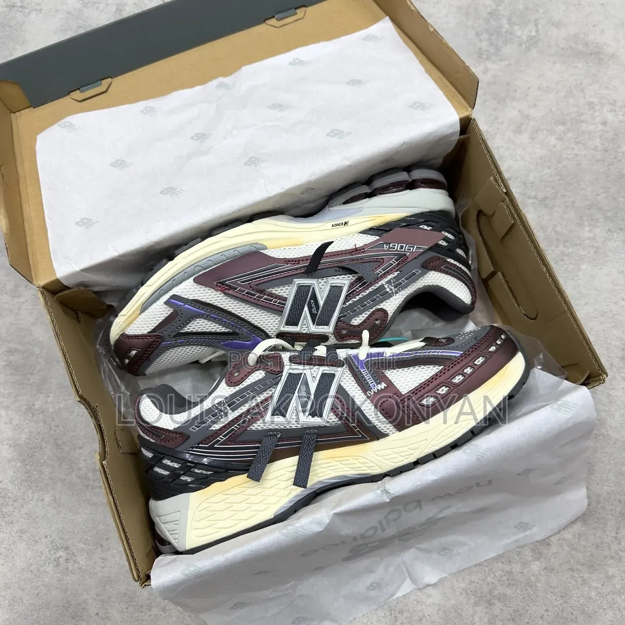Original New Balance 1906A “Brown/Cream Color Sneakers