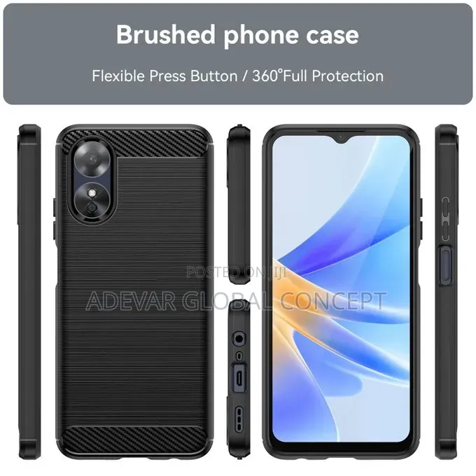 For OPPO A17k TPU Phone Case Pouch (Black)