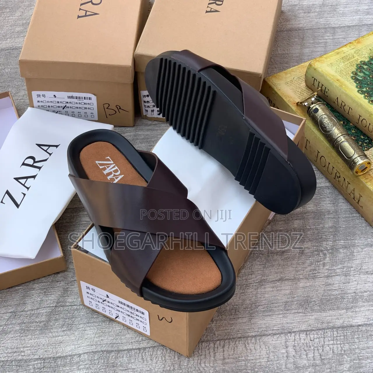 Men Shoes Zara Crisscrossed Palm Slippers
