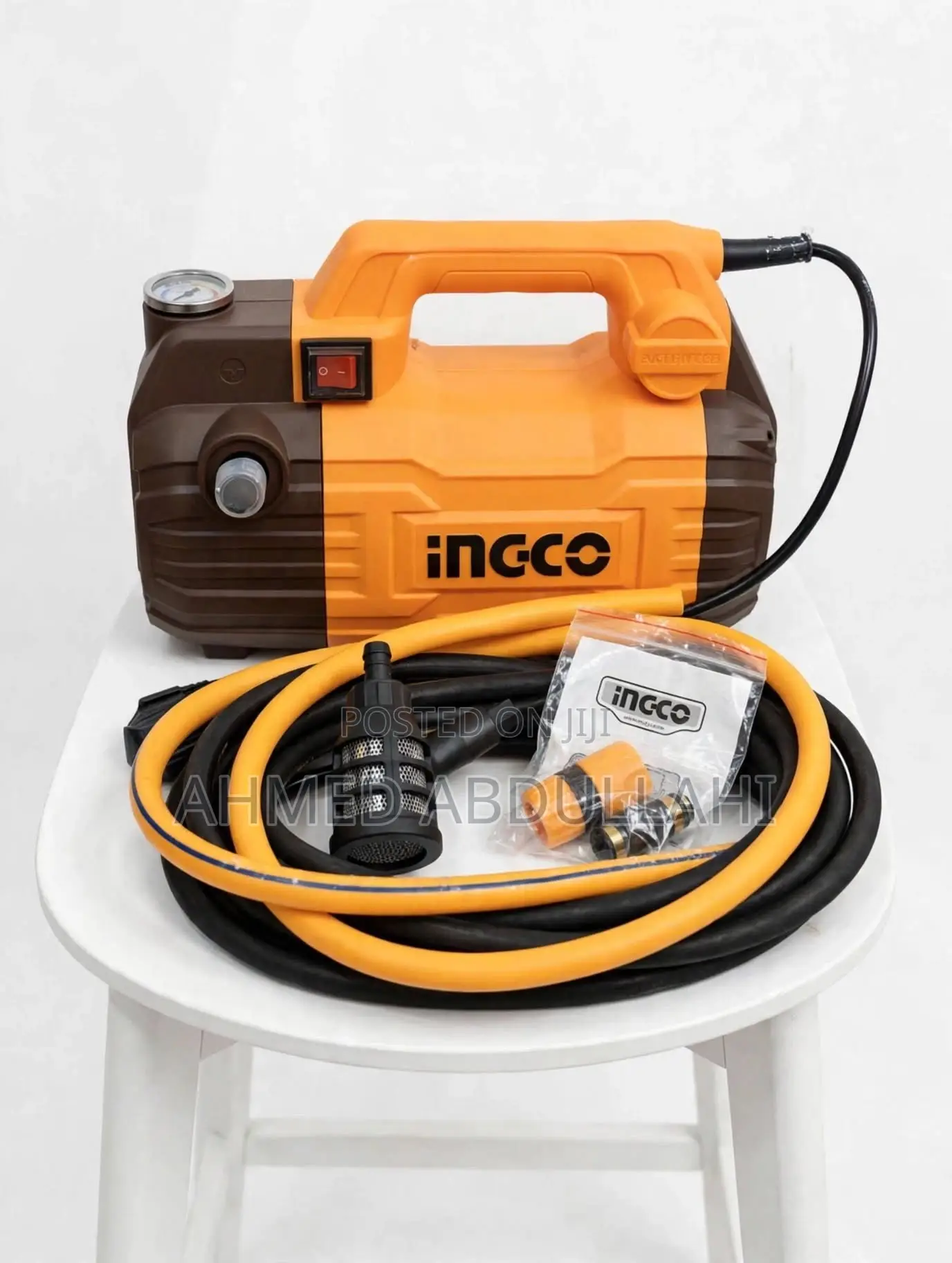 INGCO 100Bar 1500W Pressure Washer - Induction Motor
