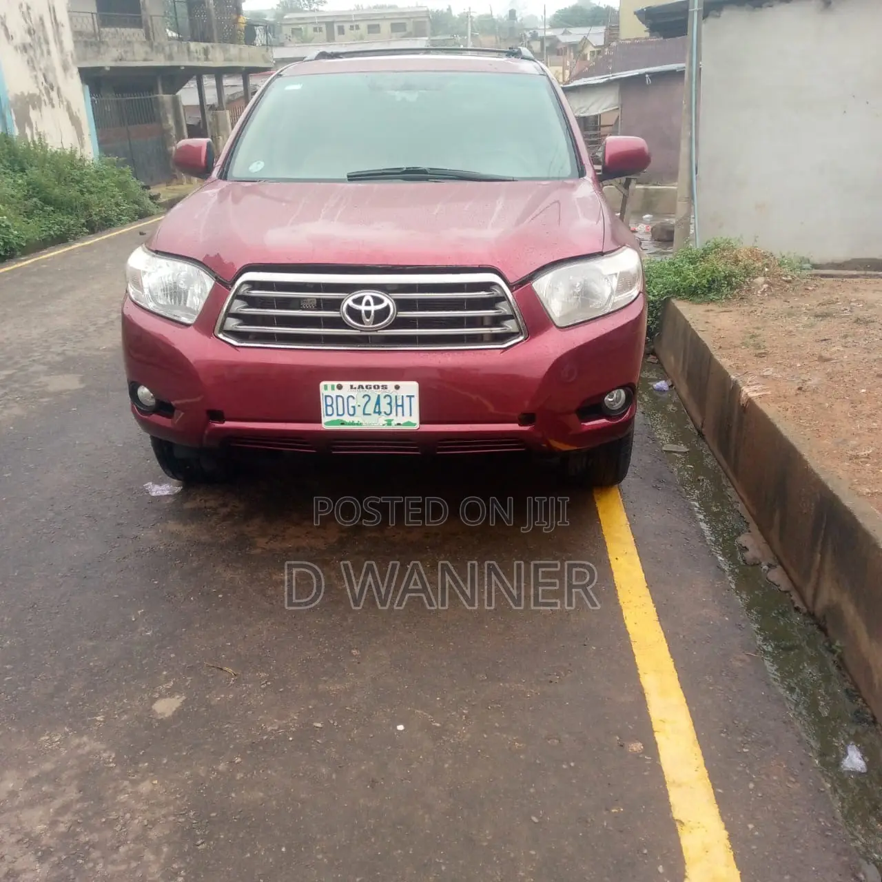 Toyota Highlander Sport 2009 Burgundy