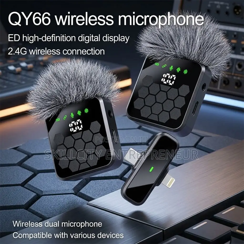 QY66 Wireless Lavalier Microphone